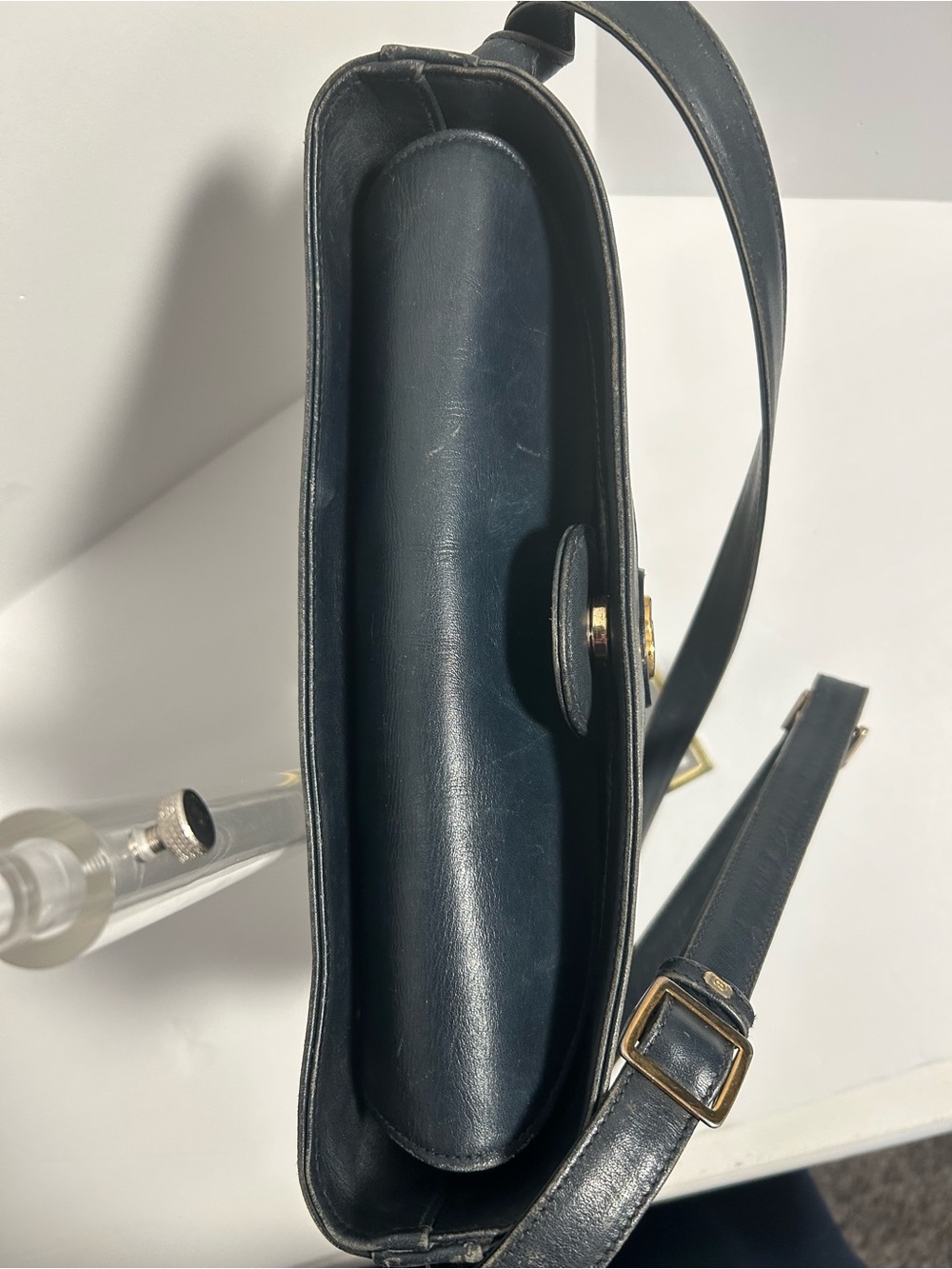 ✨ Vintage Gucci Navy GG Monogram Shoulder Bag / Crossbody ✨ - Picture 6 of 16